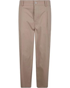 Drole de Monsieur Le Pantalon Cropped Twill - Natural