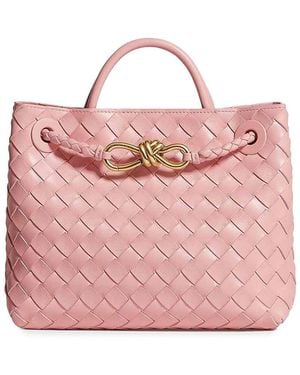 Bottega Veneta Andiamo Small Leather Bag - Pink