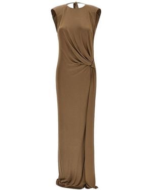 Elisabetta Franchi Carpet' Dress - Natural
