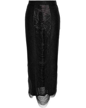 McQueen Mcqueen Armour Stitch Skirt - Black