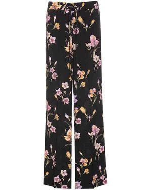 Twinset Floral Print Pants - Black