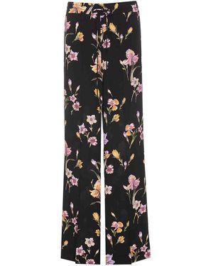 Twinset Floral Print Pants - Black