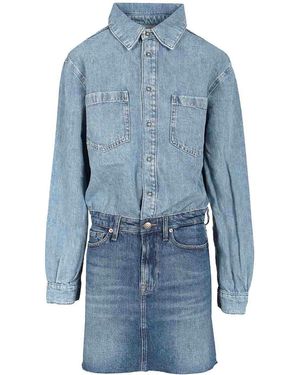 7 For All Mankind Ipanema Mini Dress - Blue