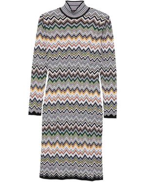 Missoni Wool Blend Midi Dress - Gray