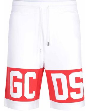 Gcds Bermuda Shorts Made Of Cotton - Red