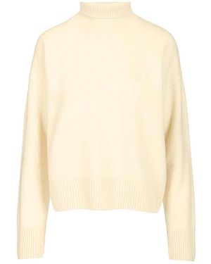 Ami Paris Turtleneck Jumper - Natural
