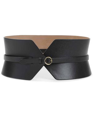 Alaïa Glossy Bustier Belt - Grey