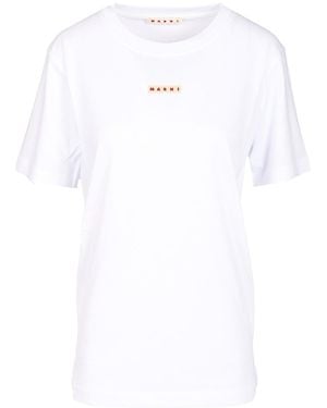 Marni Cotton T-Shirt - White