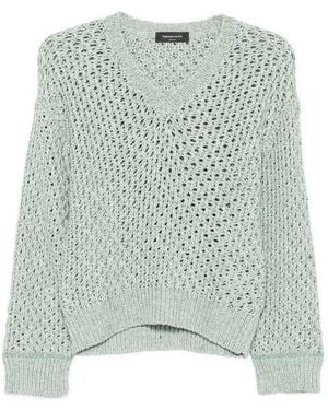 Fabiana Filippi Fishnet Jumper - Green