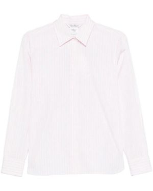 Max Mara Mxmaccenni Striped Shirt - White