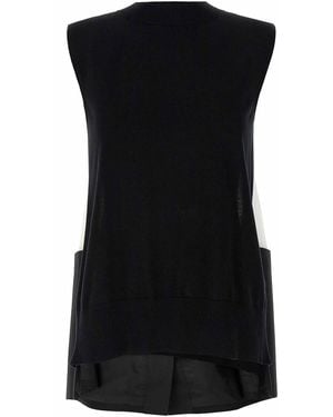Sacai Chaleco - Negro