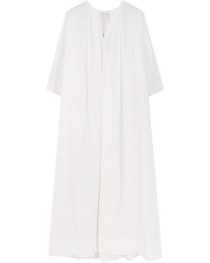 Aspesi Long Cotton Dress - White
