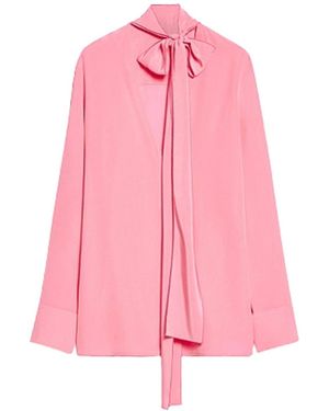 Sportmax Silk Blouse With Sash - Pink
