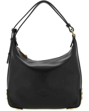 Tod's Metal Dots Mini Shoulder Bag - Black