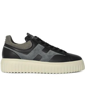 Hogan H-Stripes Sneakers - Black