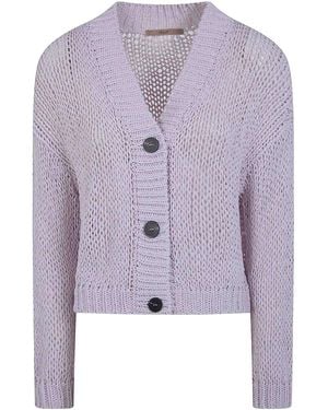Nuur Long Sleeves Cardigan - Purple