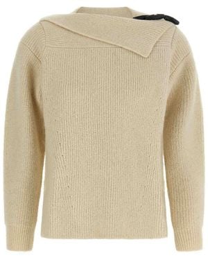 Isabel Marant Thais Jumper With Alamari - Natural