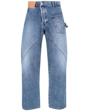 JW Anderson Vaqueros Rectos - Azul