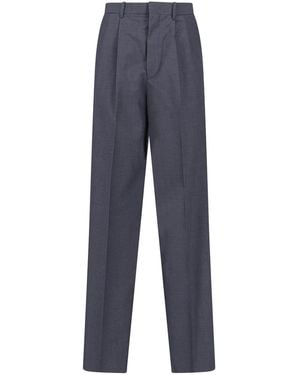 Jil Sander Trousers Virgin Wool - Blue