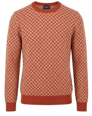 Drumohr Razor Blade Roundneck - Orange