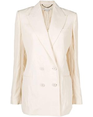 Stella McCartney Double Breasted Blazer - Natural