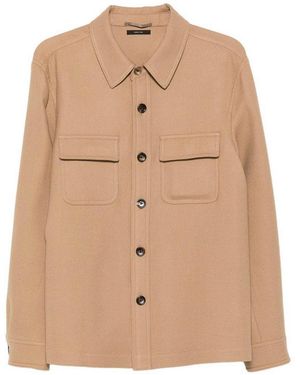 Tom Ford Virgin Wool-Silk Shirt Jacket - Natural