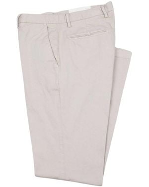 Brooksfield Pantaloni Chino Tinto Capo - White