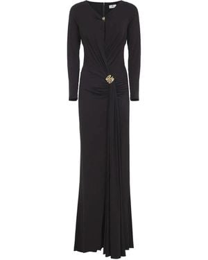 Elisabetta Franchi Carpet Long Dress - Black