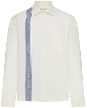 JW Anderson Long-Sleeved Linen Shirt - White