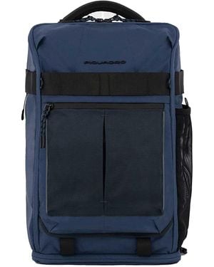 Piquadro Arne Backpack For Computer And Ipad - Blue