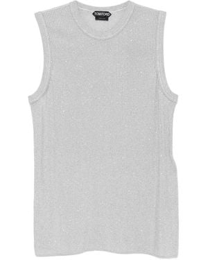 Tom Ford Sequined Top - White