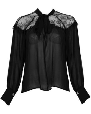Patrizia Pepe Fluid Blouse - Black