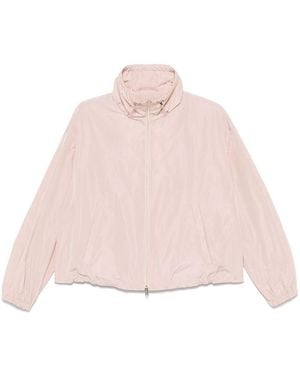 Herno Lightweight High-Collar Jacket With Elasticized Cuffs - Pink