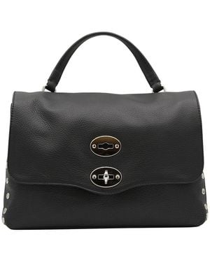 Zanellato Leather Postina Bag - Black