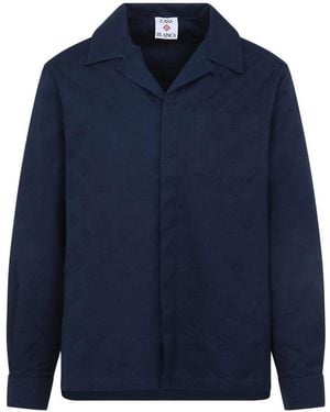 CASABLANCA Monogram Long Sleeves Shirt - Blue