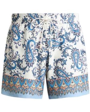 Etro Swimsuit With Paisley Ramage Print - Blue