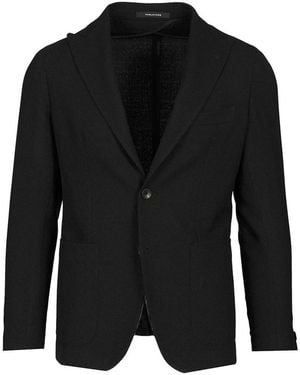 Tagliatore Unlined Wool Blazer - Black