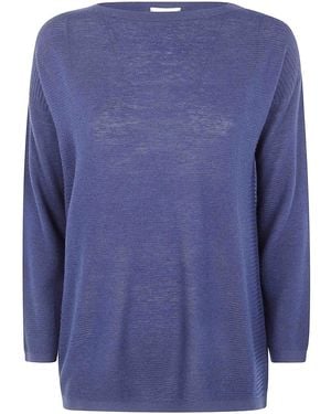 Knit Knit Short Jumper Silk Cashmere - Blue