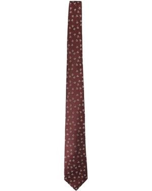 Kiton Silk Tie - White
