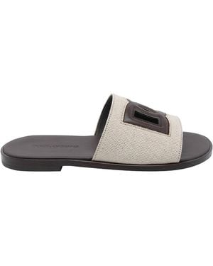 Dolce & Gabbana Dg Logo Sandals - White