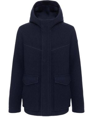 Colmar Hooded Pique Coat - Blue