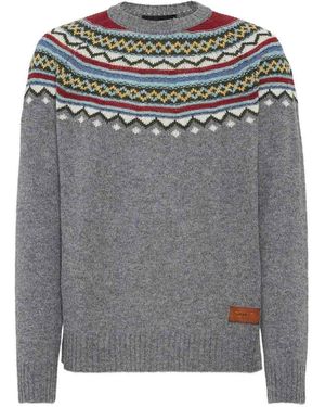 DSquared² Virgin Wool Jumper - Grey