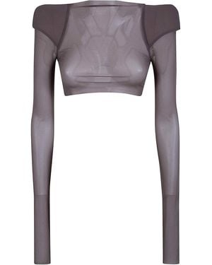 Rick Owens Helm Top T-Shirt - Grey