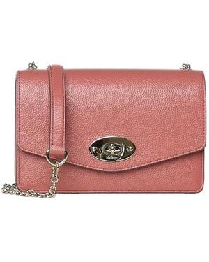 Mulberry Small Darley Leather Bag - Pink