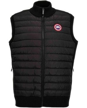 Canada Goose Hybridge Quilted Kniknit Vest - Black
