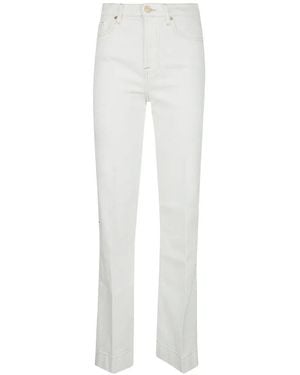 7 For All Mankind Vaqueros Rectos - Blanco