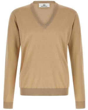 Rivvia Projects Cotton And Silk Jumper - Natural
