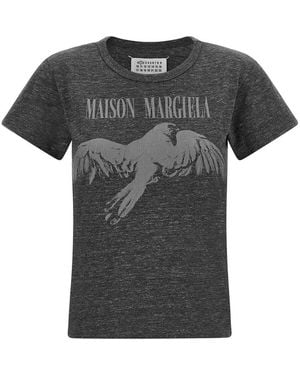 Maison Margiela T-Shirt Con Stampa Grafica - Nero