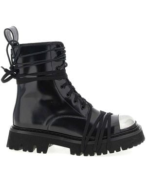 Moschino Combat Combat Boots - Black