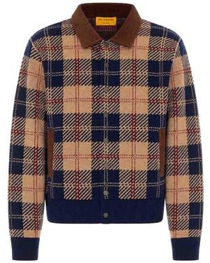 Guest In Residence Tartan Bomber - Blue